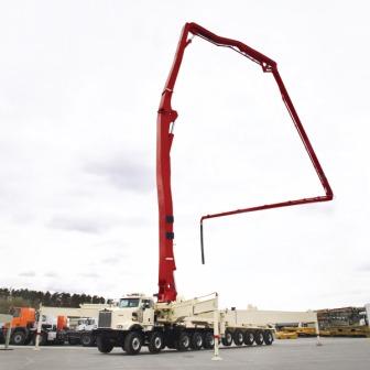 largest concrete pumping machine